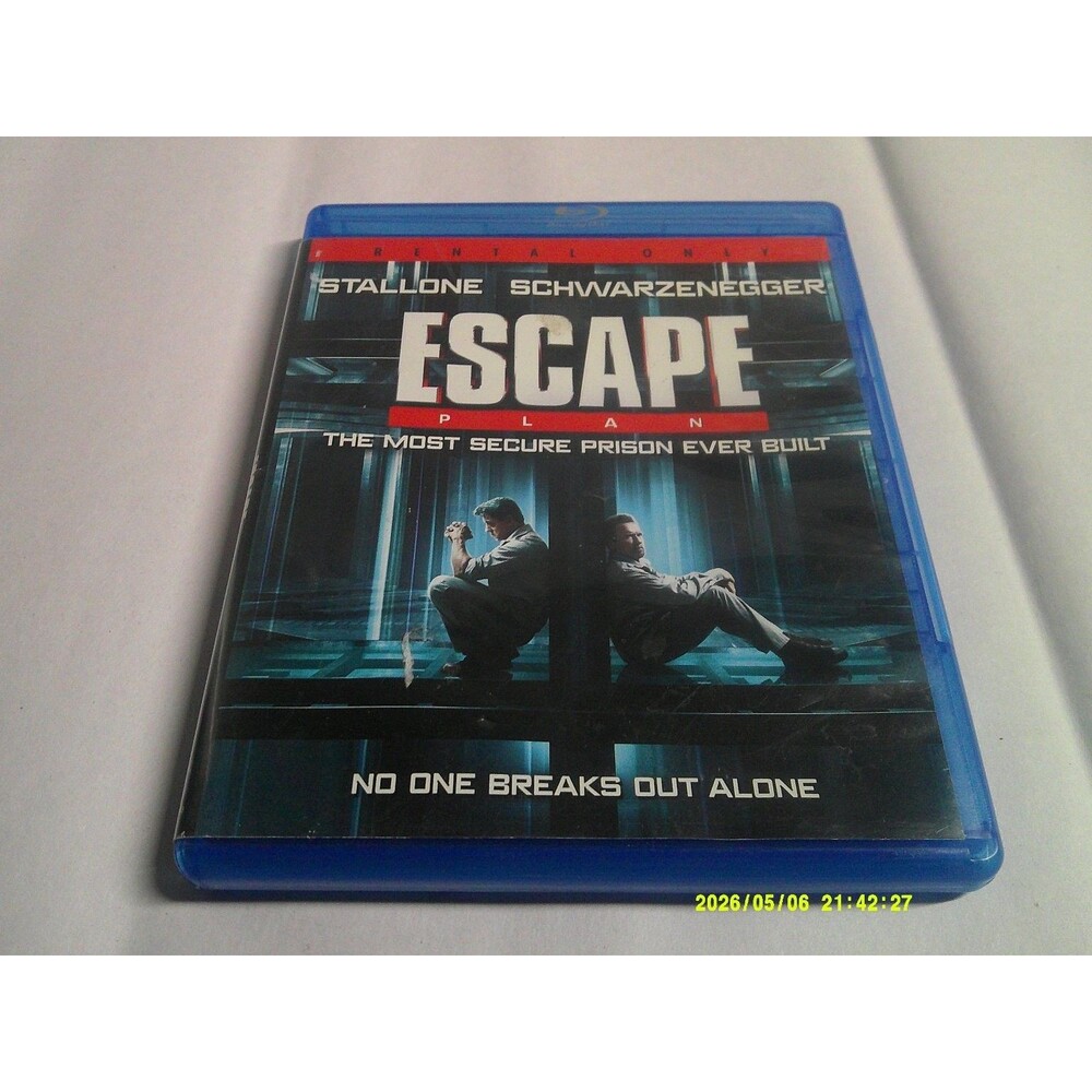 Escape Plan Blu-Ray (2014) Sylvester Stallone Arnold Schwarzenegger Action Movie
